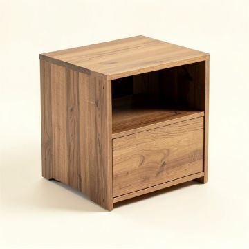 Barnwood End Table With Storage (synthetic illustration; no displayed measurements)