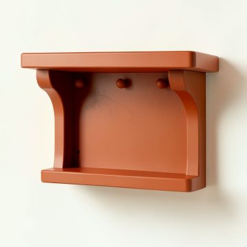 Willow Bridge Wall-Mounted Entryway Organizer Shelf - Terracotta (synthetic illustration; no displayed measurements)