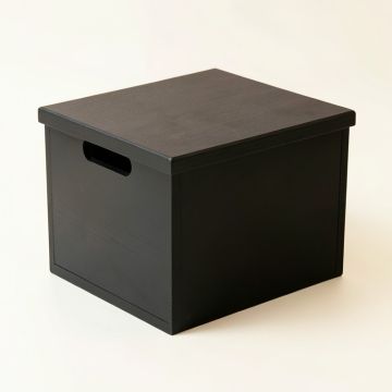 Hazel Arc Low Toy Storage Unit - Black (synthetic illustration; no displayed measurements)