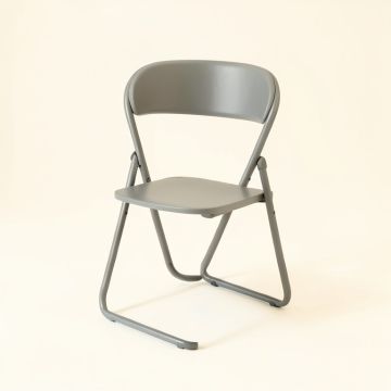 Summit Arc Folding Outdoor Chair - Gray (synthetic illustration; no displayed measurements)