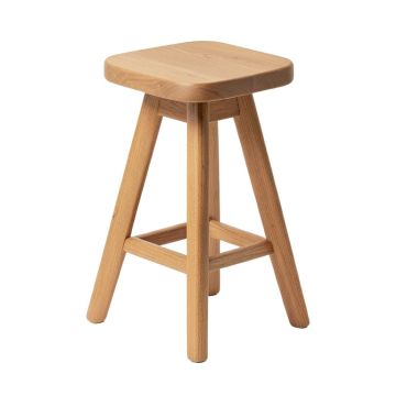 Eberhardt Swivel Solid Wood Stool