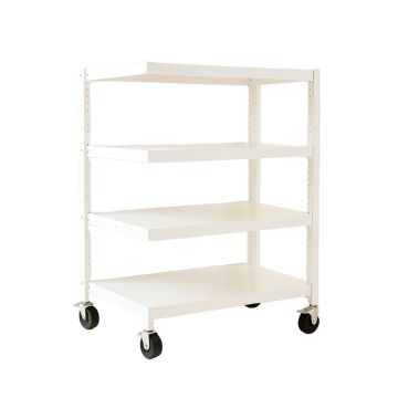 Reed Bluff Empty Rolling Workshop Cart - White