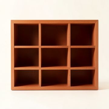 Stone Bend Empty Mug-Storage Cabinet Insert - Terracotta (synthetic illustration; no displayed measurements)