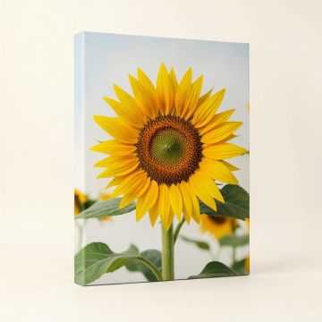 Sunflower Photographic Print On Canvas (synthetic illustration; no displayed measurements)