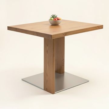 Calvo Industrial Square Shaped Counter Height Solid Wood Dining Table (synthetic illustration; no displayed measurements)