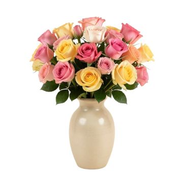 Roses Floral Arrangements In Vase