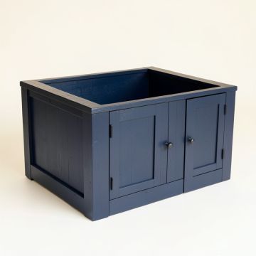 River Brook Empty Furniture-Style Litter Enclosure - Navy (synthetic illustration; no displayed measurements)