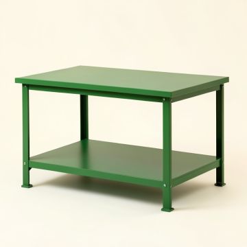 Fern Crest Empty Workshop Workbench - Green (synthetic illustration; no displayed measurements)