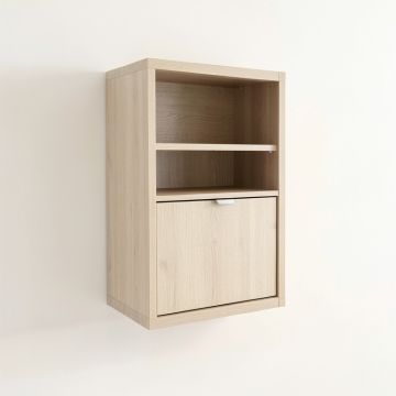 Moss Edge Wall-Mounted Entry Cabinet - Beige (synthetic illustration; no displayed measurements)
