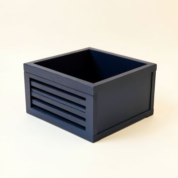Willow Canyon Empty Furniture-Style Litter Enclosure - Navy (synthetic illustration; no displayed measurements)