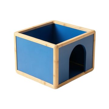 Slate Crossing Empty Furniture-Style Litter Enclosure - Blue