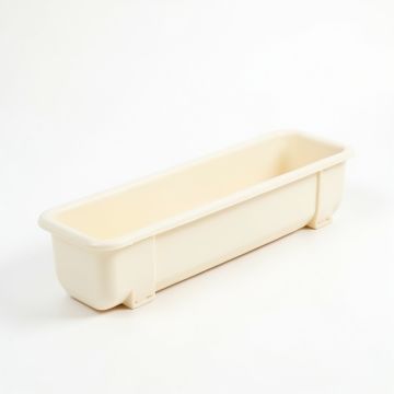 Stone Crossing Empty Railing Planter With Integral Brackets - Cream (synthetic illustration; no displayed measurements)