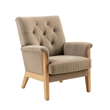 Aveline Tufted Polyester Wingback Chair (synthetic illustration; no displayed measurements)