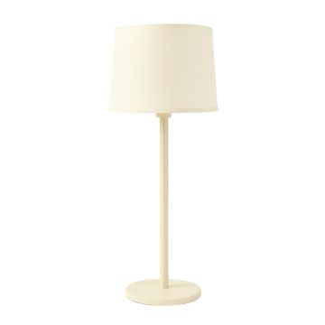 Aspen Crest Floor Lamp With A Plain Fabric Shade - Ivory (synthetic illustration; no displayed measurements)