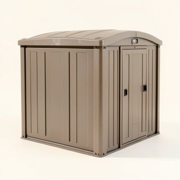20 Ft. W X 8 Ft. D Plastic Storage Shed (synthetic illustration; no displayed measurements)