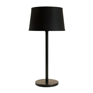 Aspen Bridge Floor Lamp With A Plain Fabric Shade - Black (synthetic illustration; no displayed measurements)