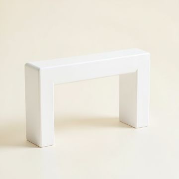 Reed Bend Cabinet Handle Without Packaging - White (synthetic illustration; no displayed measurements)