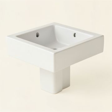 Rectangular Undermount Lavatory Sink (synthetic illustration; no displayed measurements)