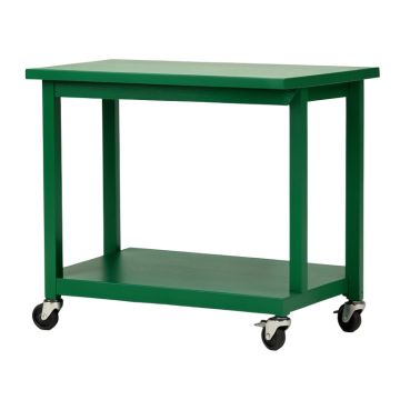Glen Crossing Empty Rolling Workshop Cart - Green