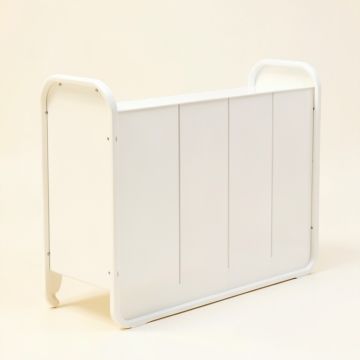 Dune Crest Narrow Outdoor Storage Bench - White (synthetic illustration; no displayed measurements)
