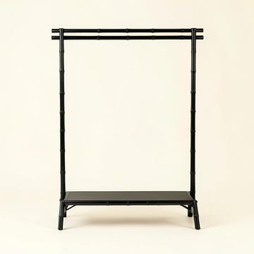 Sage Arc Empty Garment Rack - Black (synthetic illustration; no displayed measurements)