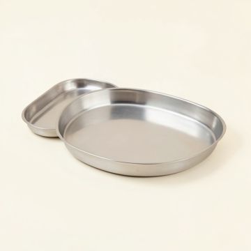 2 Piece Solid Sliver Metal Accent Tray Set (synthetic illustration; no displayed measurements)