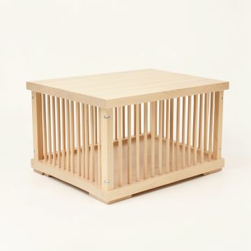 Vale Branch Empty Furniture-Style Pet Crate - Beige (synthetic illustration; no displayed measurements)