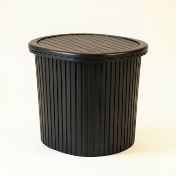 Pine Crest Laundry Hamper - Black (synthetic illustration; no displayed measurements)
