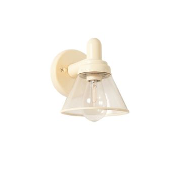 Harbor Bluff Wall Sconce Mounted On A Plain Wall - Ivory