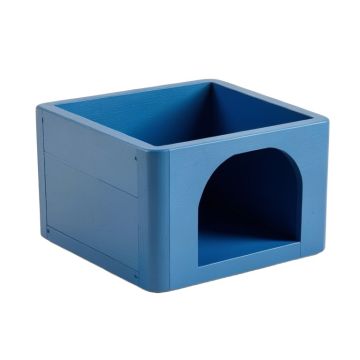 Alder Field Empty Furniture-Style Litter Enclosure - Blue