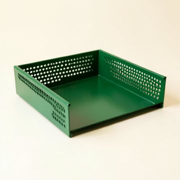 Fern Fold Empty Under-Desk Cable Tray - Green (synthetic illustration; no displayed measurements)