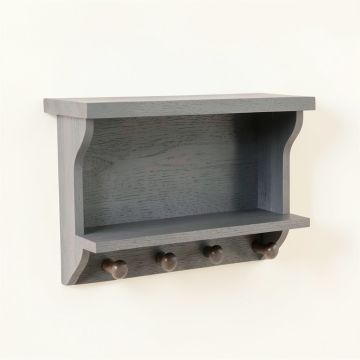 Spruce Bluff Wall-Mounted Entryway Organizer Shelf - Gray (synthetic illustration; no displayed measurements)