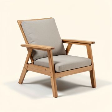 Camren 2 Piece Teak Patio Chair (synthetic illustration; no displayed measurements)
