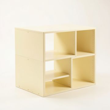 Alder Crossing Desktop Shelving Unit - Cream (synthetic illustration; no displayed measurements)