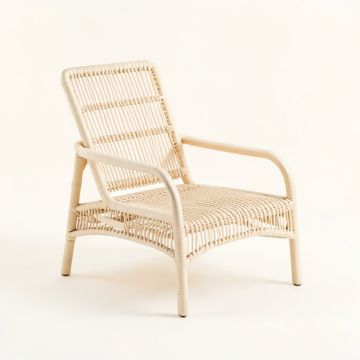 Brook Bluff Outdoor Lounge Chair - Cream (synthetic illustration; no displayed measurements)