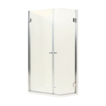 66 '' - 72 '' W X 76 '' H Double Sliding Frameless Shower Door 72 '' X 76 '' Frameless Shower Door