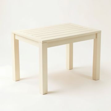 Ridge Arc Patio Table - Cream (synthetic illustration; no displayed measurements)