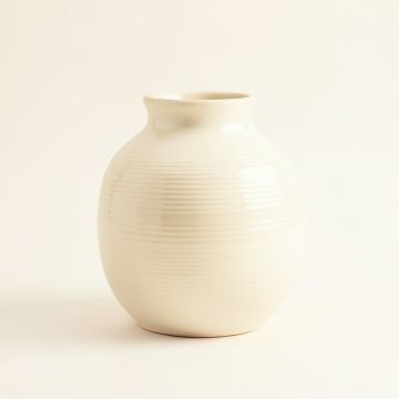 Olive Brook Empty Decorative Vase - Ivory (synthetic illustration; no displayed measurements)