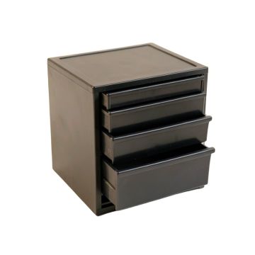 Harbor Bend Small-Parts Storage Drawer Cabinet - Black