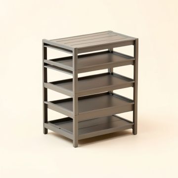Rebrilliant 12 Pair Stackable Shoe Rack (synthetic illustration; no displayed measurements)