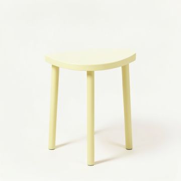 Alder Branch Compact Balcony Table - Ivory (synthetic illustration; no displayed measurements)