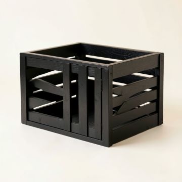 Field Canyon Empty Furniture-Style Pet Crate - Black (synthetic illustration; no displayed measurements)