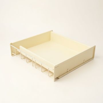 Fern Edge Empty Under-Desk Cable Tray - Cream (synthetic illustration; no displayed measurements)