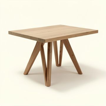 Linden Dining Table (synthetic illustration; no displayed measurements)