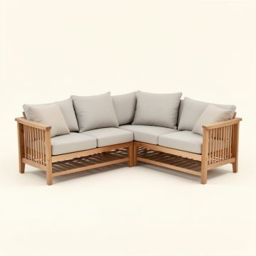 Brough 4 Piece Teak Sofa Seating Group (synthetic illustration; no displayed measurements)