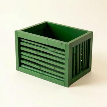 Flint Dell Empty Furniture-Style Litter Enclosure - Green (synthetic illustration; no displayed measurements)