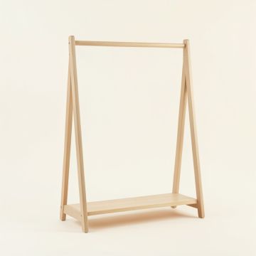 Summit Brook Empty Garment Rack - Beige (synthetic illustration; no displayed measurements)