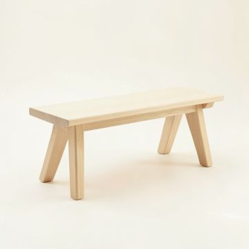 Birch Falls Indoor Bench - Ivory (synthetic illustration; no displayed measurements)