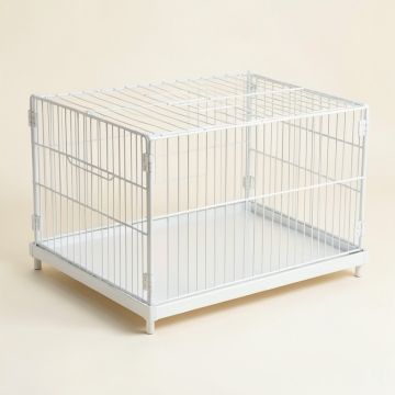 Lake Brook Empty Furniture-Style Pet Crate - White (synthetic illustration; no displayed measurements)