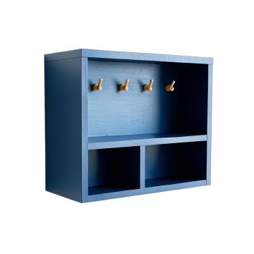 Ridge Dale Wall-Mounted Entryway Organizer Shelf - Blue